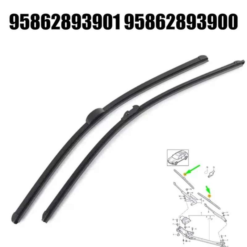 1 Pair Front Wiper Blade 95862893900 95862893901 for 2011-2018 Parts
