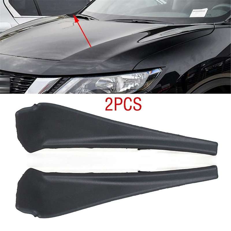 1 Pair Front Windshield Wiper Cowl Trim Cover Water Deflector Plate Neck Panel for Xtrail T32 Rogue