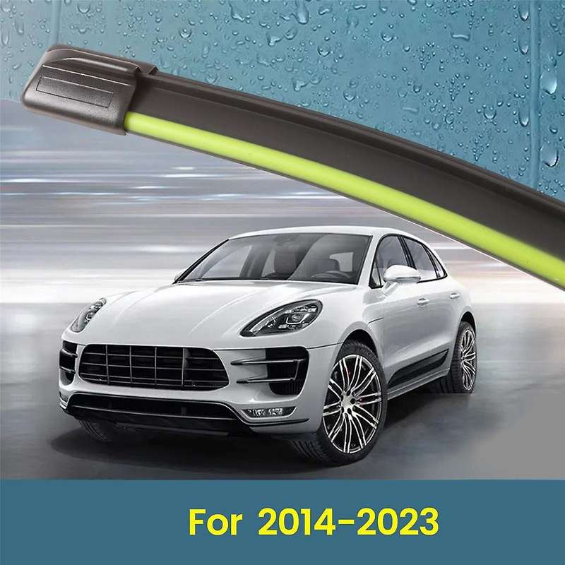 1 Pair Front Windshield Wiper Blades with Reflective Strips for 2014-2023 Windscreen Window Accessor