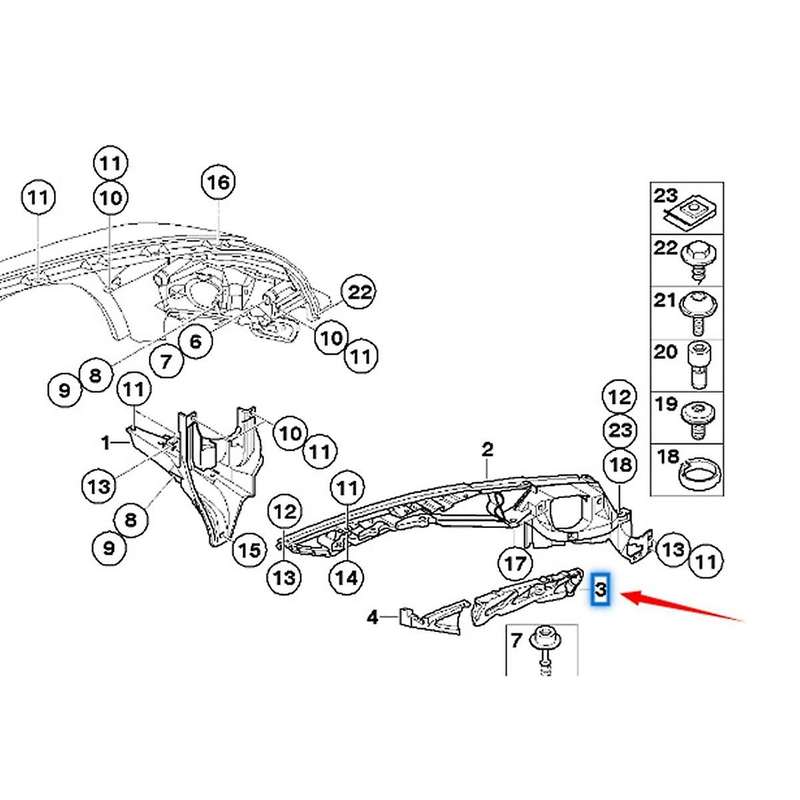 1 Pair Front Side Seal Module Bracket for X5 E70 X6 E71 51717163145 51717163146