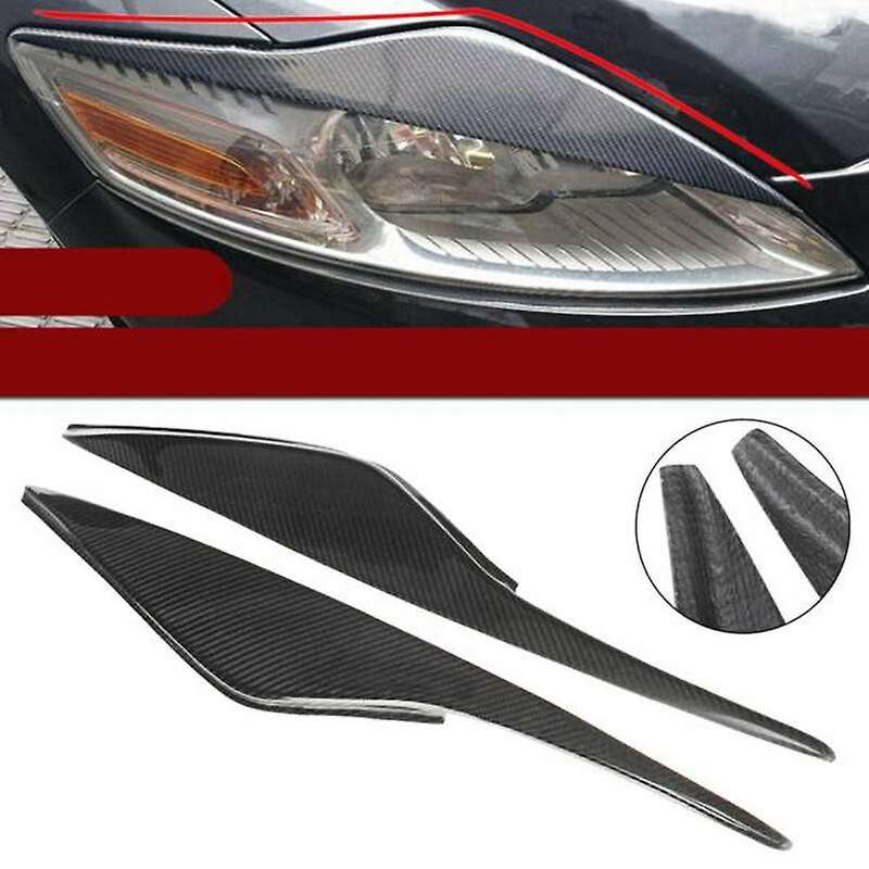 1 Pair Headlight Eyelids Stickers Trim Headlight Eyebrows Cover for Mondeo MK4 07-10