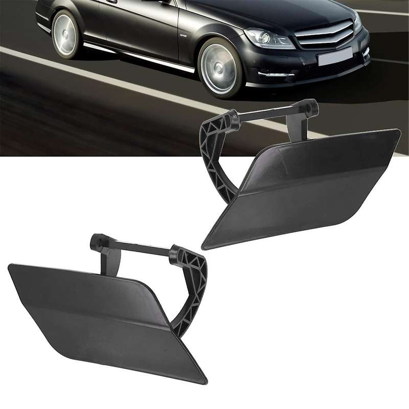 1 Pair Headlight Washer Cover with Bracket for C-Class W204 2007-2011 2048802124 2048802224