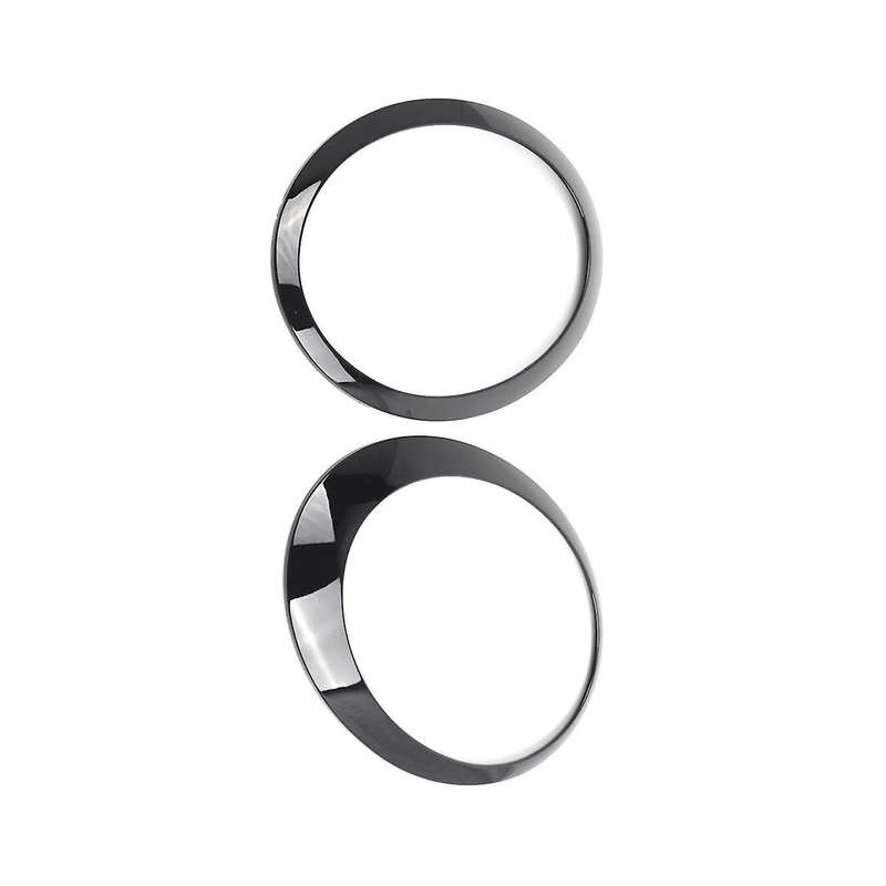 1 Pair Headlight Trim Ring Glossy Black for R50 R52 R53 2001-2006 63126917835 63126917836