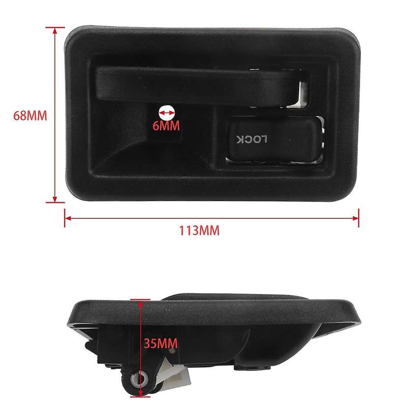 1 Pair Interior Door Handles Inside Front Left Right for 87-04 YJ TJ 55176477AB 55176476AB