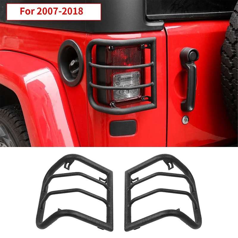 1 Pair L&R Tail Light Covers Tail Light Guards Decorative Covers for Wrangler JK 2007-2018 Decorati