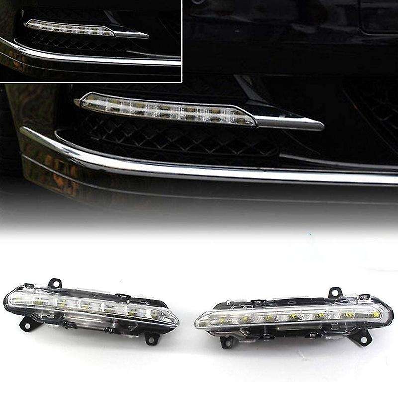 1 Pair L+R Led Drl Daytime Running Light for S-Class 09-13 W221 S350 S500 2218201856 2218201756