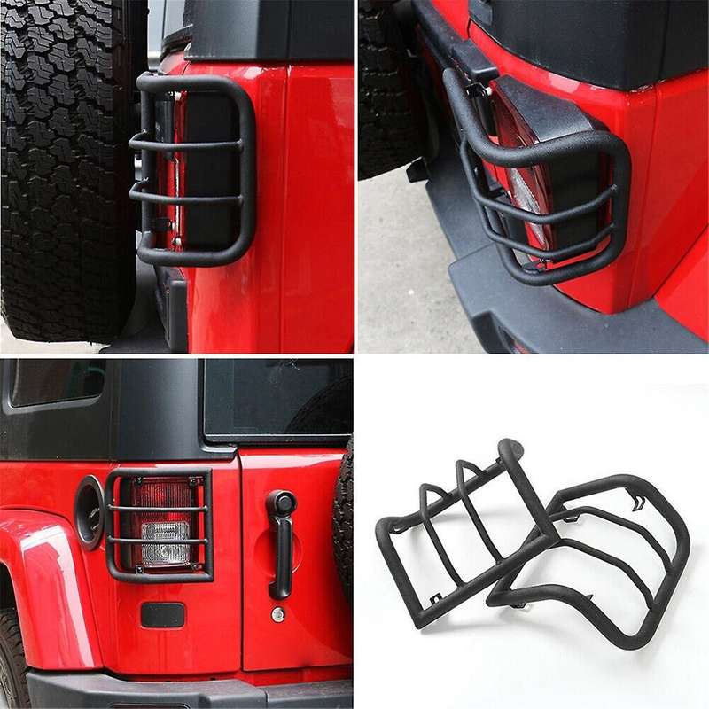 1 Pair L&R Tail Light Covers Tail Light Guards Decorative Covers for Wrangler JK 2007-2018 Decoratio