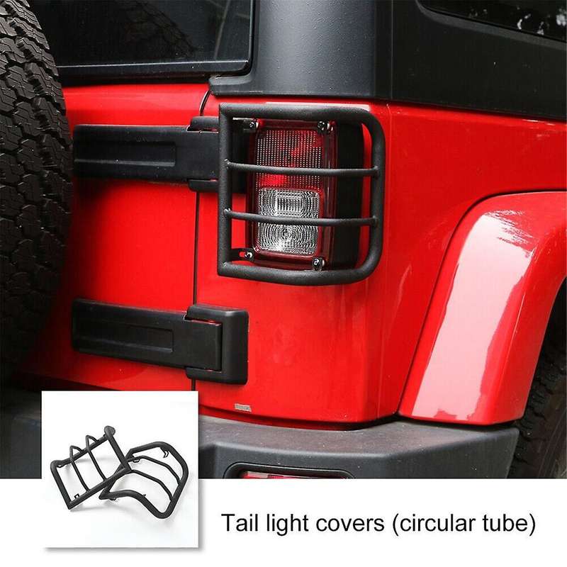 1 Pair L&R Tail Light Covers Tail Light Guards Decorative Covers for Wrangler JK 2007-2018 Decoratio