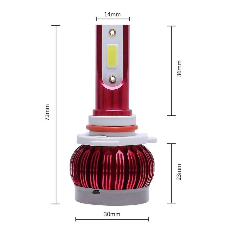 1 Pair LED Car Light Bulbs 10000LM 70W Headlight Auto Led Head Light Lamps 6500K Cold White(9005)