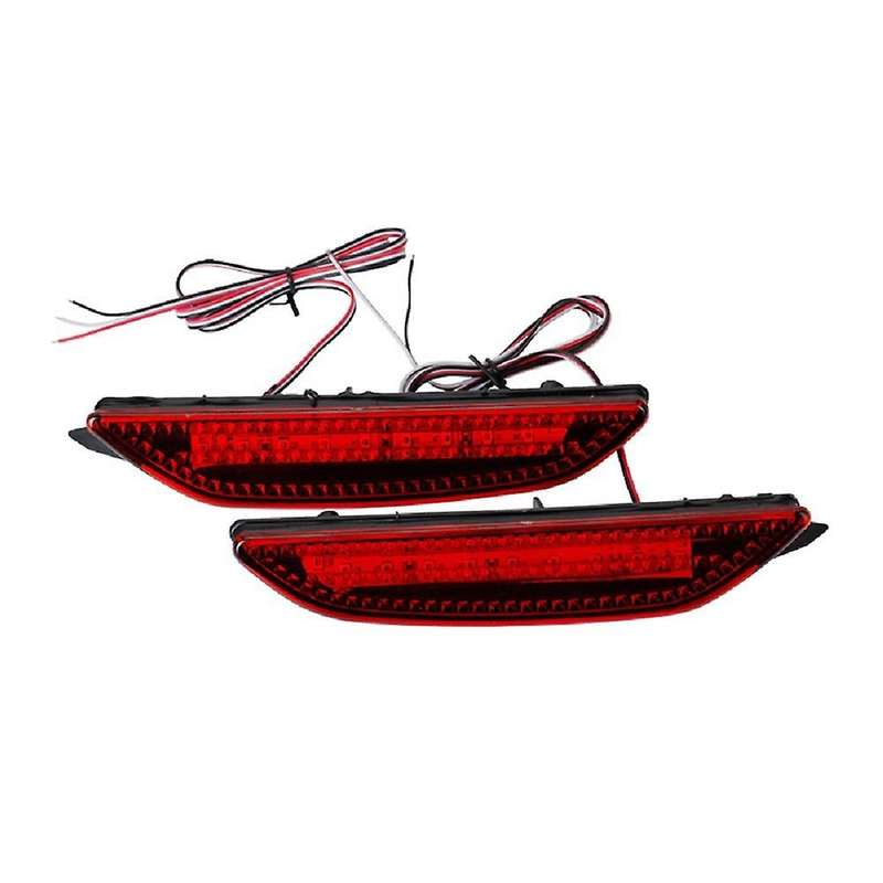1 Pair LED Car Rear Bumper Reflector Light Tail Brake Stop Warning Lamp for K2 Sedan 2011-2014 Car A
