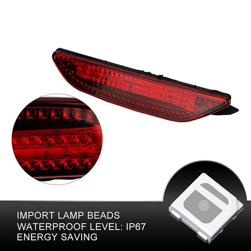 1 Pair LED Car Rear Bumper Reflector Light Tail Brake Stop Warning Lamp for K2 Sedan 2011-2014 Car A