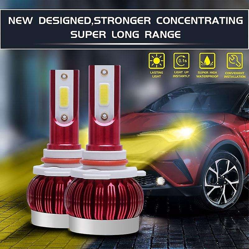 1 Pair LED Car Light Bulbs 10000LM 72W Super Bright COB Auto Light Auto Led Head Light Lamps 3000K G