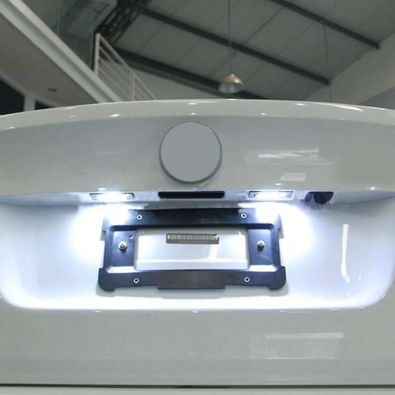 1 Pair Led License Plate Light for Mercedes-benz W124 W201 W202 Car License Plate Light