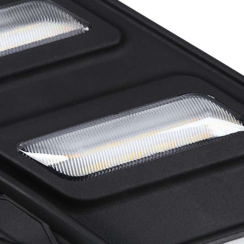 1 Pair LED DRL for 2019 2020 Sedan with Moving Signal Led Fog Lamp Cover Daytime Running Light