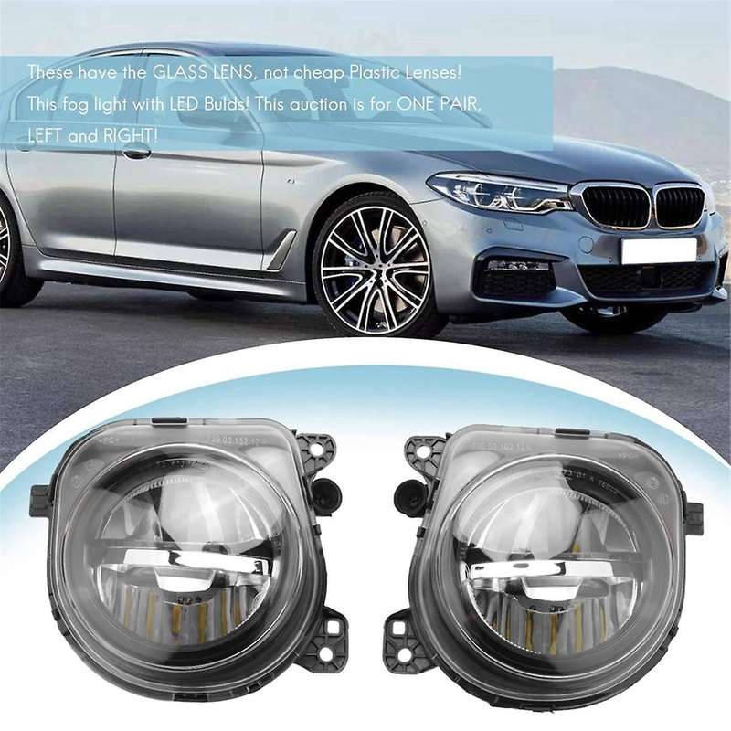 1 Pair Led Light Car Front Fog Light Lamp Led with Led Bulds 63177311293 63177311294 for 5 Series F