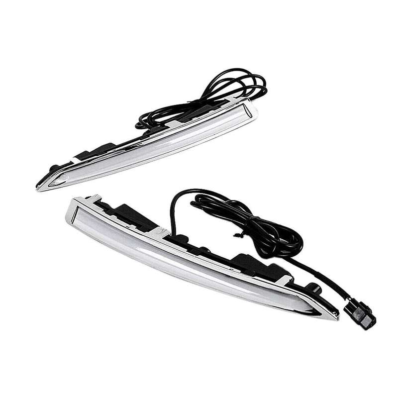 1 Pair LED DRL Daytime Running Lights with Turning Signal Lamps Waterproof for Kuga Escape 2013-2016