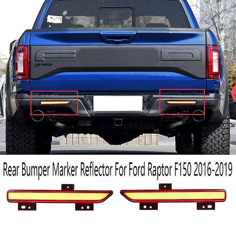1 Pair Left & Right Rear Bumper Marker Reflector Rear Bumper Lights for 2016-2019