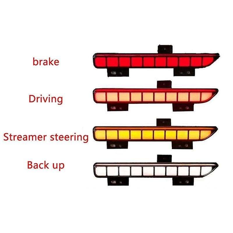 1 Pair Left & Right Rear Bumper Marker Reflector Rear Bumper Lights for 2016-2019