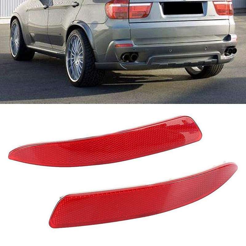 1 Pair Left & Right Rear Bumper Reflector Sticker Cover for- E70 X5 2007-2013 63217158949 632171589
