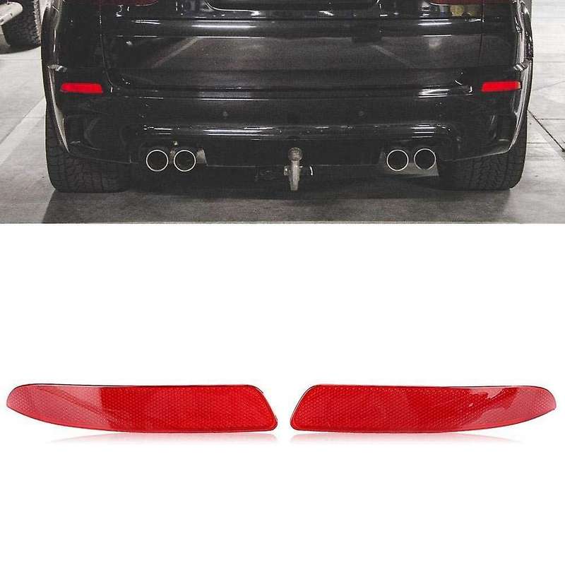 1 Pair Left & Right Rear Bumper Reflector Sticker Cover for- E70 X5 2007-2013 63217158949 632171589