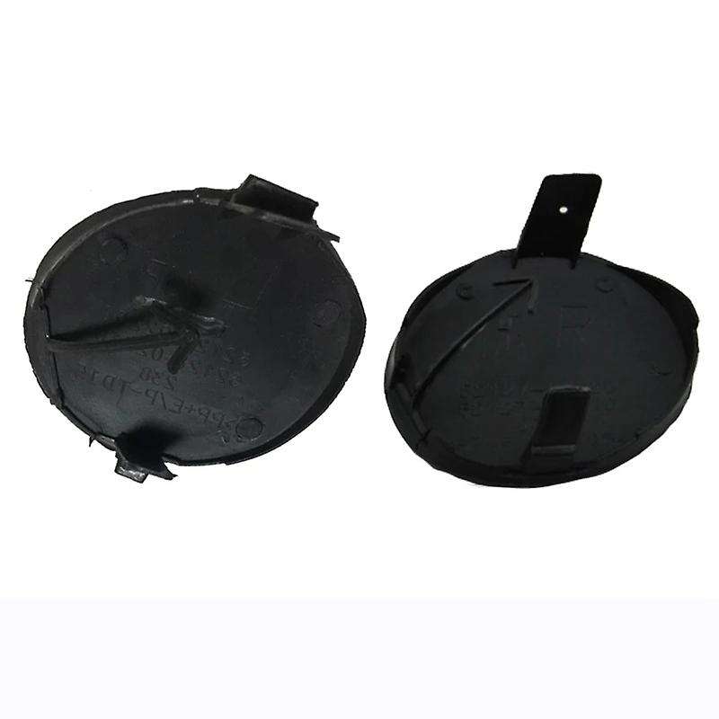 1 Pair Left & Right Front Bumper Tow Hook Cover Cap 52128-02910 Black Plastic Fit for 2007-2009