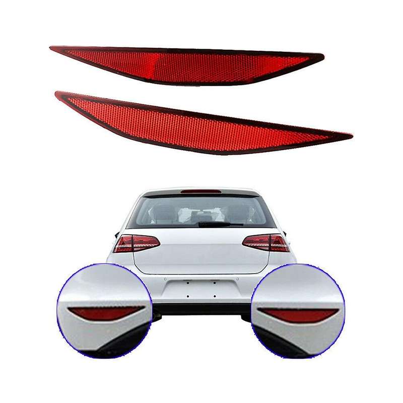 1 Pair Left and Right Rear Bumper Reflector for Golf MK7 2013 2014 2015 2016 2017 5GG945105 5GG94510