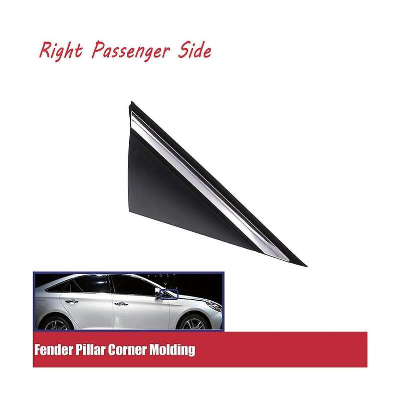 1 Pair Left Right Pillar Corner Molding Chrome for 2015-2019 86180-c1000 86190-c1000