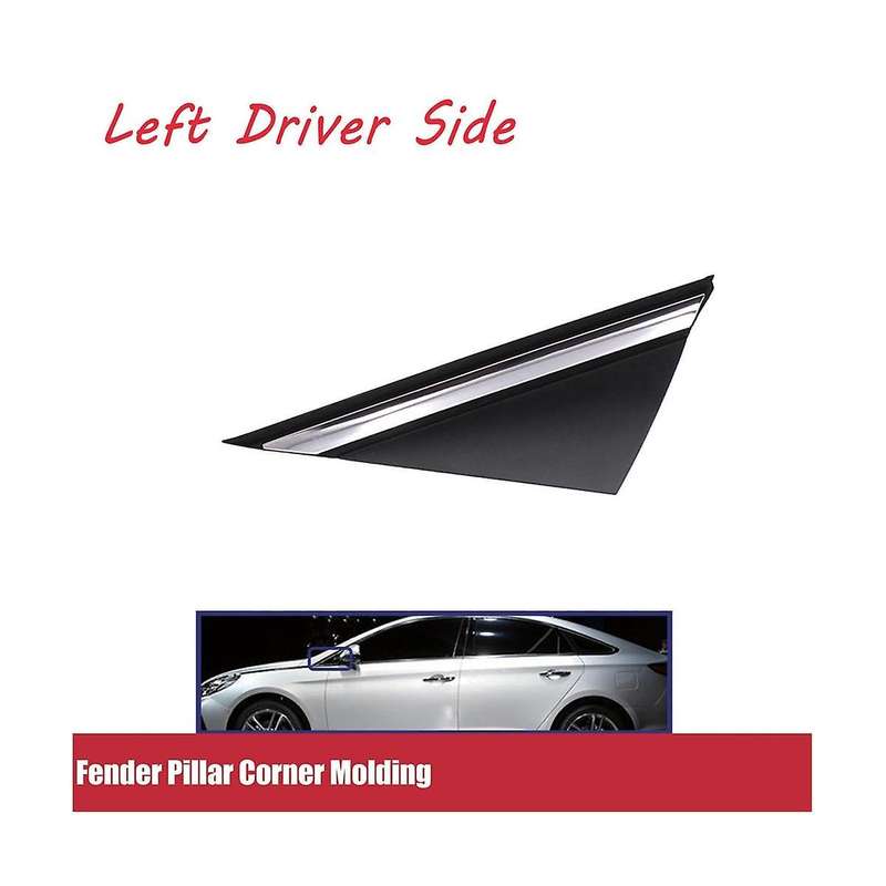 1 Pair Left Right Pillar Corner Molding Chrome for 2015-2019 86180-c1000 86190-c1000