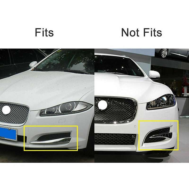 1 Pair Left Right Front Bumper Fog Lamp Bezel Lower Fog Light Grille for XF 2012 2013 C2Z13454 C2Z13