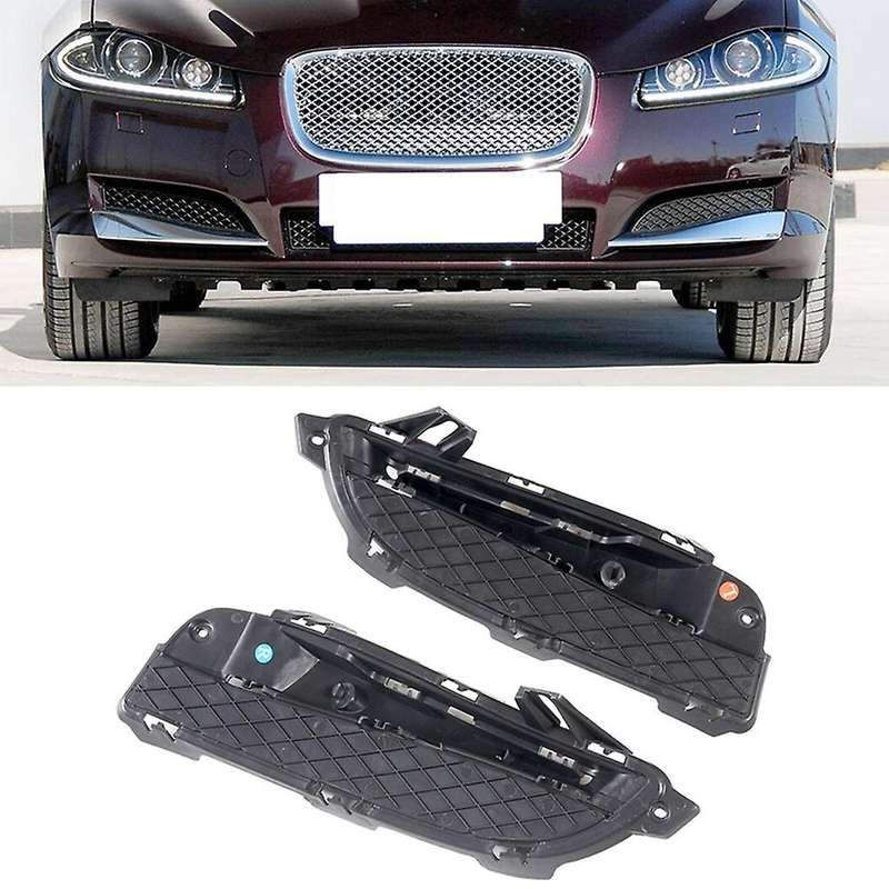 1 Pair Left Right Front Bumper Fog Lamp Bezel Lower Fog Light Grille for XF 2012 2013 C2Z13454 C2Z13
