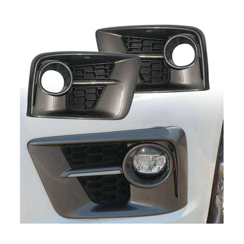 1 Pair Left Right Front Bumper Fog Light Cover Trim Fit for Lx570 2013 2014 2015