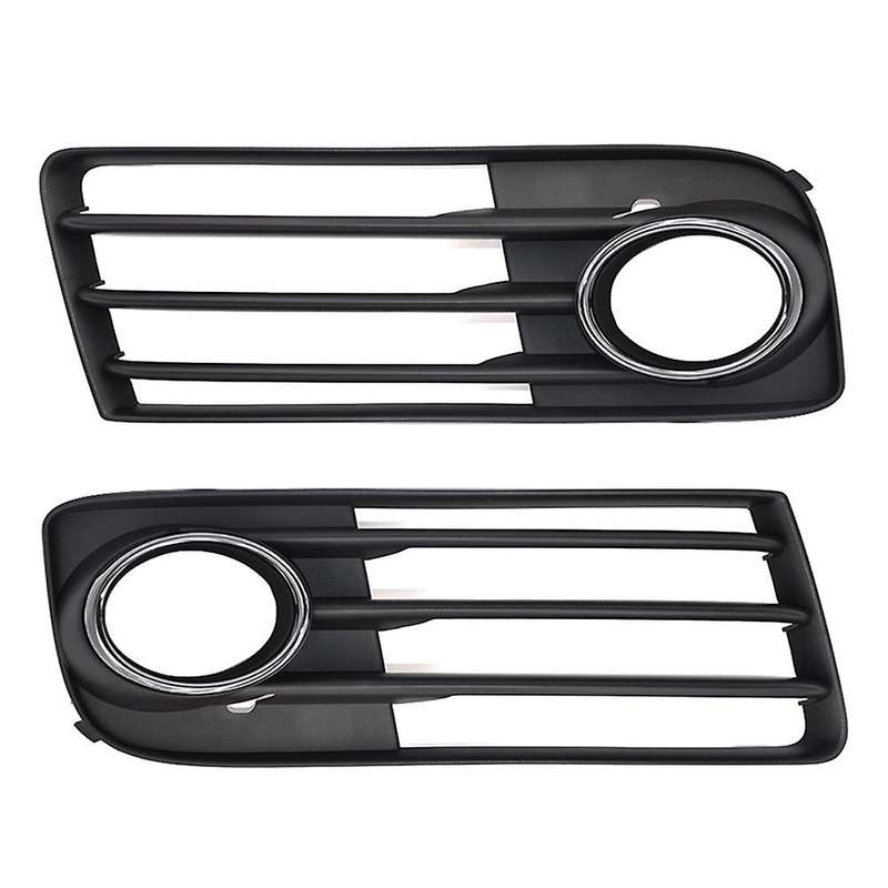 1 Pair Left+Right Air Guide Grille Black Glossy Matt Chrome Trim for TT 2011 2012 2013 2014 8J080768