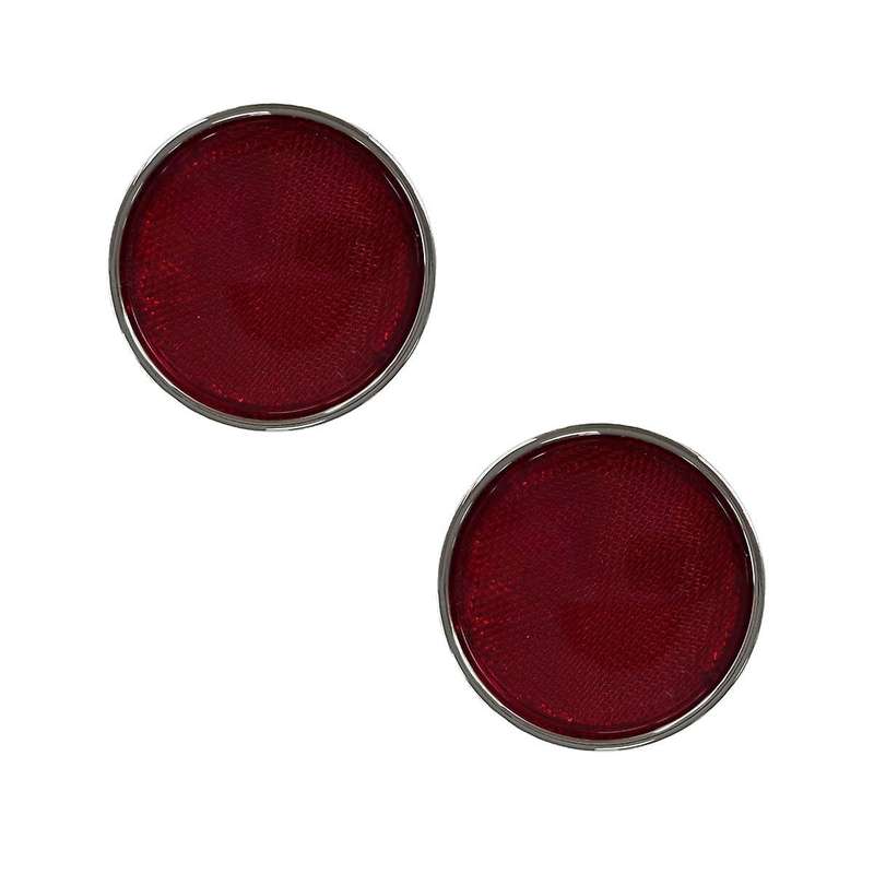1 Pair Left+right Car Reflector for Land Cruiser Us 1958-1960 Rear Bumper Rear Fog Lamp Universal 8