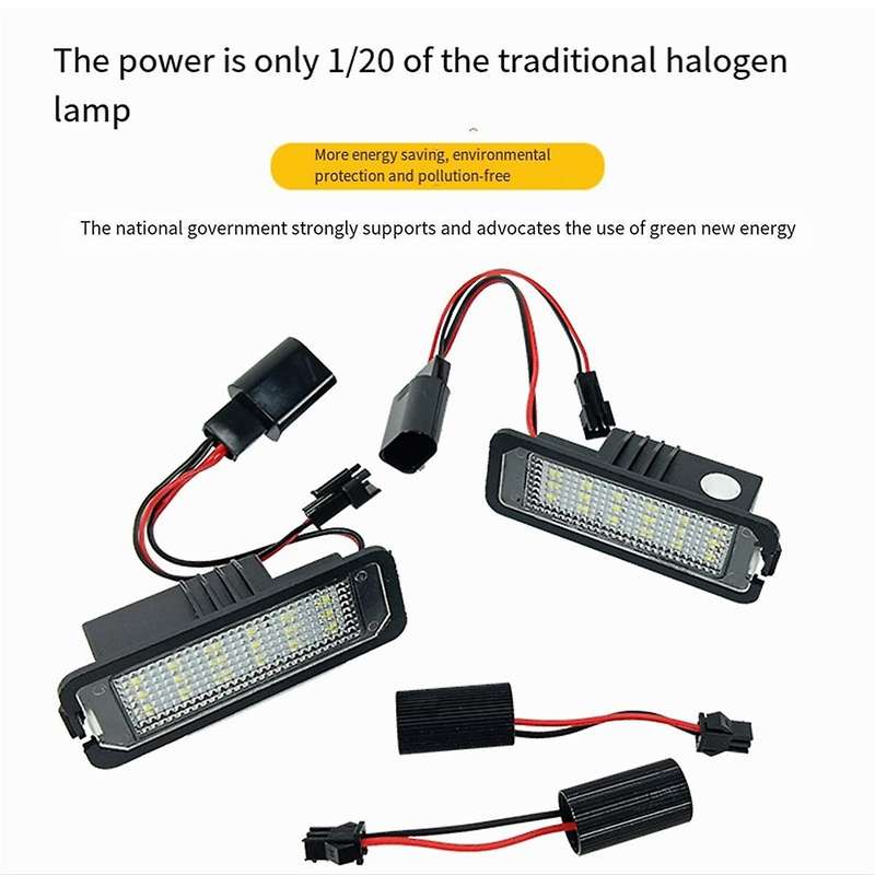 1 Pair License Plate Light LED License Lamp Plate Light for Auto Parts