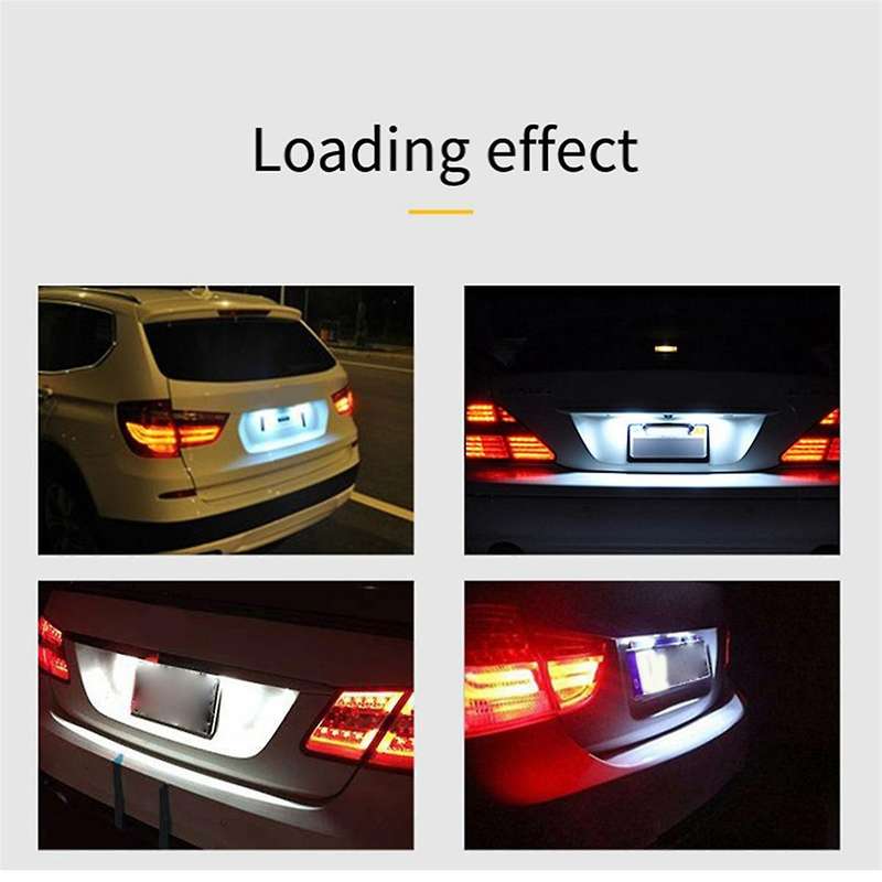 1 Pair License Plate Light LED License Lamp Plate Light for Auto Parts