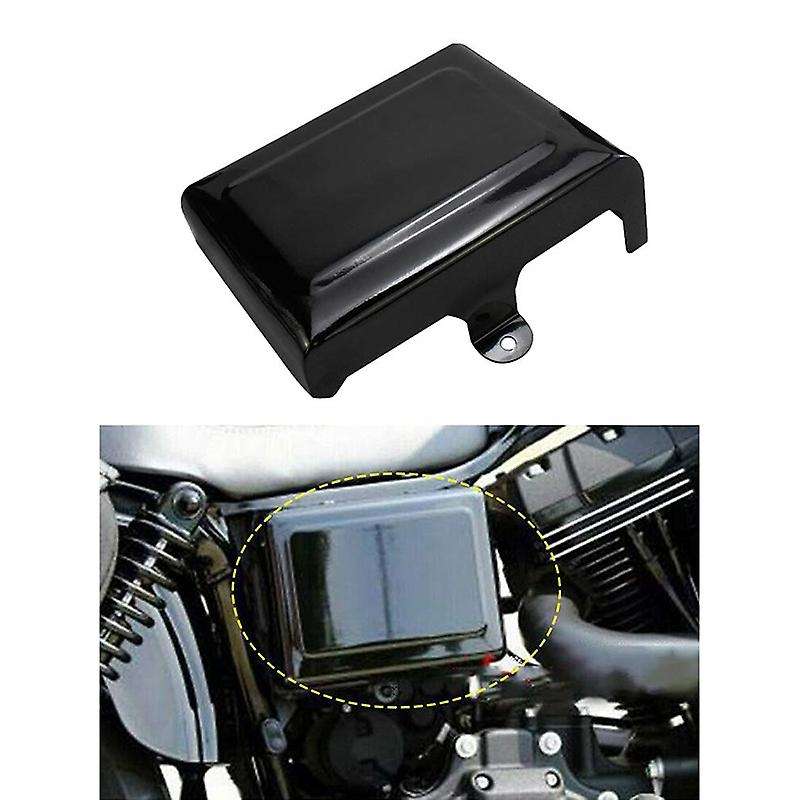 1 Pair Motorcycle Side Battery Cover Guard Frame Fits for Fat Super Glide Wide Glide Switchback 06-1