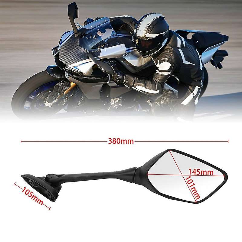 1 Pair Motorcycle Rearview Mirrors Moto Side Rear View Mirrors for YZF-R2 R3 R15 14-17 Motorcycle Ac