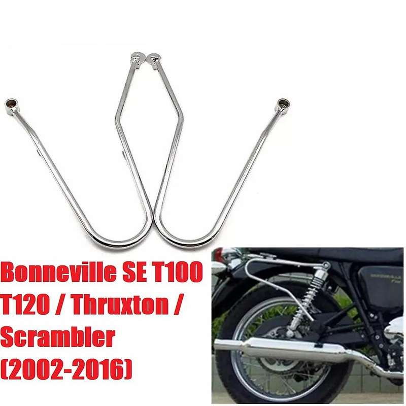 1 Pair Motorcycle Saddlebags Brackets Support Left and Right Side for Bonneville/SE T100 2001-2015