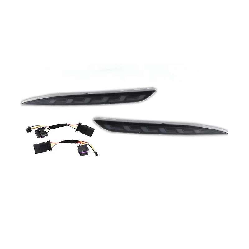 1 Pair New Dragon Scales Turning Light for Model Y Rear Bumper Light Rear Fog Light Retrofit Black