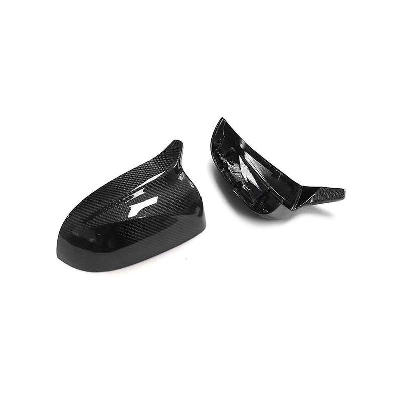 1 Pair New Bullhorn for X3 X4 X5 G01 G02 G05 2018-2019 Retrofit Carbon Fibre Mirror Housing