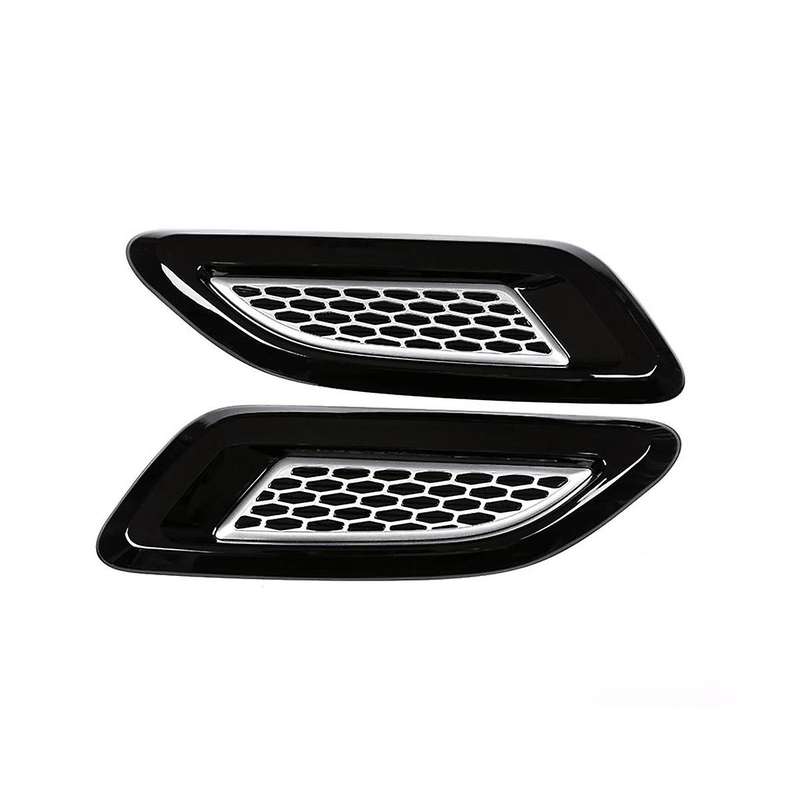 1 Pair New Car Engine Air Outlet Cover for Air Inlet Vent Two-colour Version Cover Plate Conversion