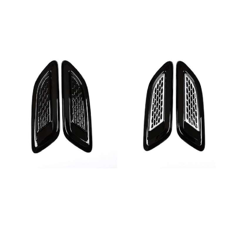 1 Pair New Car Engine Air Outlet Cover for Air Inlet Vent Two-colour Version Cover Plate Conversion