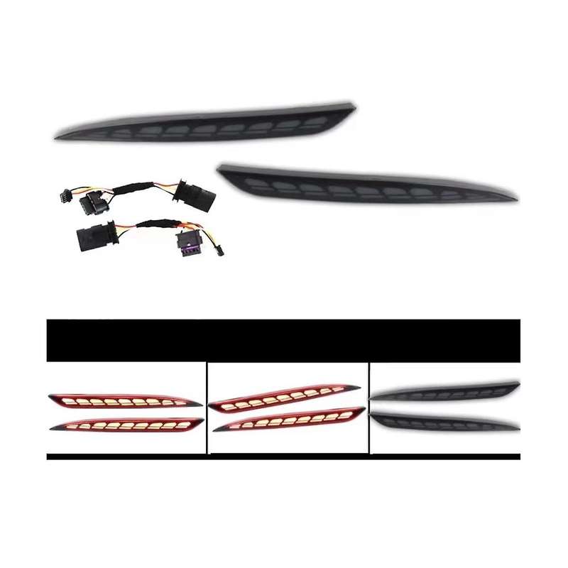 1 Pair New Dragon Scales Turning Light for Rear Bumper Light Rear Fog Light Retrofit Black Case