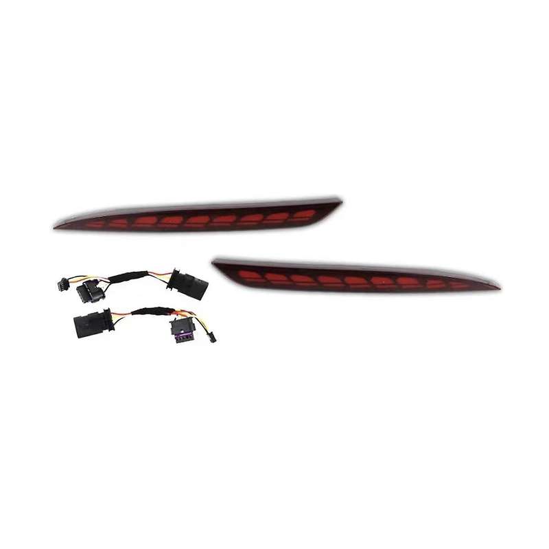 1 Pair New Dragon Scales Turning Light for Rear Bumper Light Rear Fog Light Retrofit Red Case