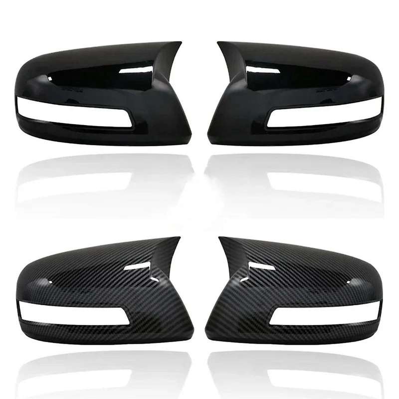 1 Pair of Carbon Fiber Rearview Mirror Covers for 12-15 9Th Generation Horn Cover Decoration Modific