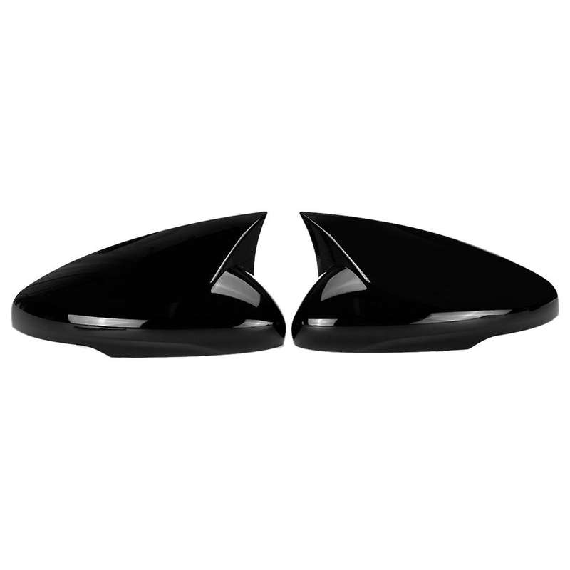 1 Pair of Gloss Black Rearview Mirror Housings for Electric Vehicle Mach-E 2021-2022 Horn Cover Modi