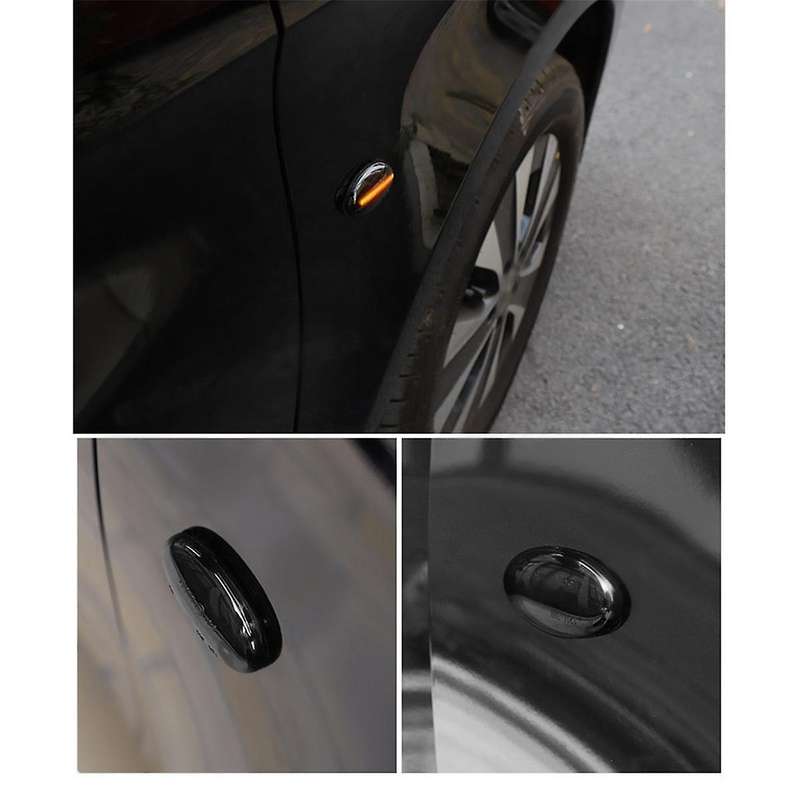 1 Pair of LED Side Lights Streamer Turn Signals Side Lights without Wiring for 16-24 Car Parts