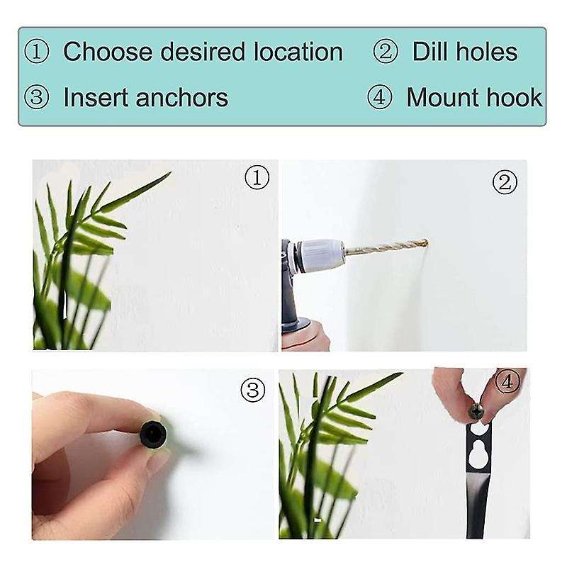 1 Pair of Metal Curtain Hooks - Retro Wall Mounted Curtain Hold Back Tiebacks Wall Hook Tassel Drape