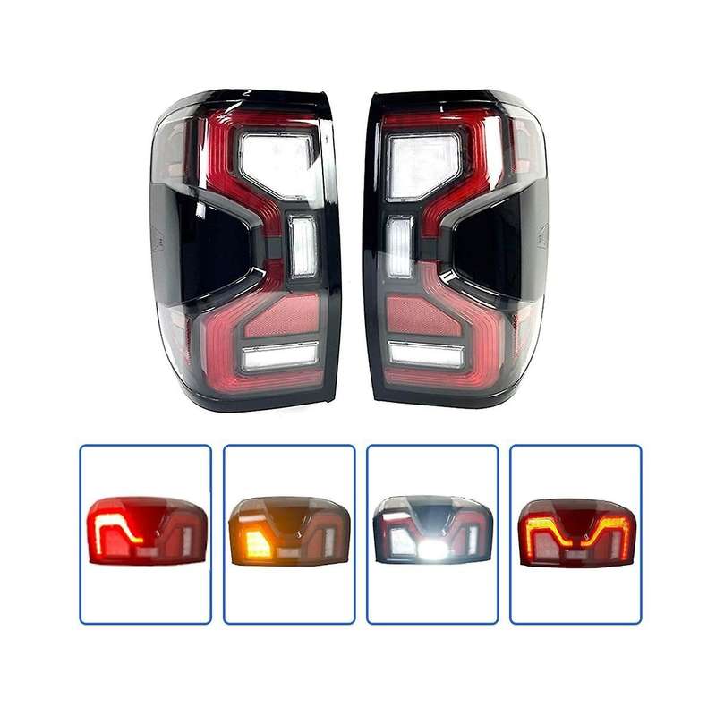 1 Pair Pickup Truck LED Tail Lights Tail Lamps Turn Signal Fog Lamp LED Taillight for T9 2022 2023