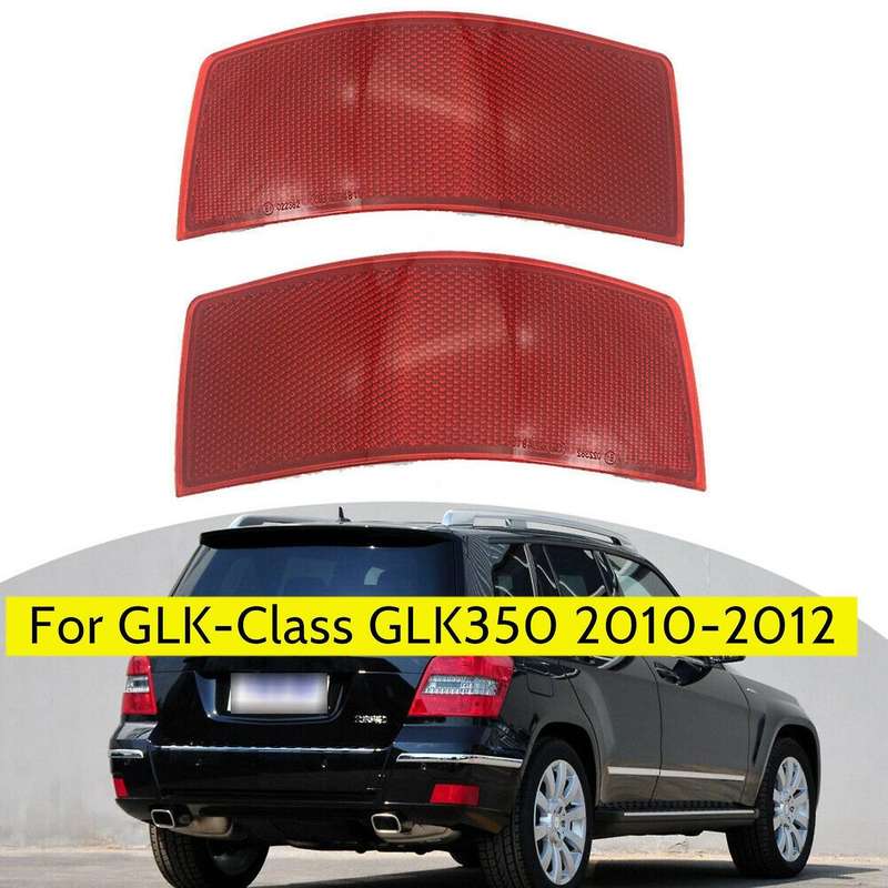 1 Pair Rear Bumper Reflector Light 2048200174 2048200274 for -Class GLK350 2010 -2012